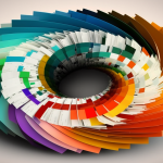 colorful xps to pdf documents in circle